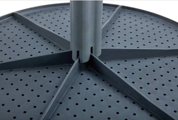 3 Piece Plastic Arm Chair Bistro Grs Premium Ocean Plastic - Charcoal - Image 6