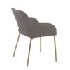 Daniella - Contemporary Dining Chair (Set of 2) - Gold / Gray - Image 4