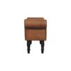 Buffalo - Leather Rolled Arms Bench - Brown - Image 7