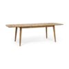Placidity - Outdoor Expandable Dining Table With Slatted Tabletop And Tapered Legs - Brown - Image 6
