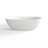 Soaking Bathtub, Freestanding, Solid Surface - Matte White - Image 2