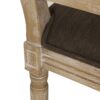 French Country Dining Chair Set With Upholstered Seats And Cane Backrest - Brown - Image 14
