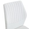 Luxury Simple Chair (Set of 6) High Resilience Dining Chair With Vertical Stripe Design - White / Gold - Image 13
