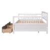 Full Size DayBed With 2 Drawers - White - Image 3