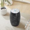 Ruby - Modern Mosaic Side Table - Black - Image 6