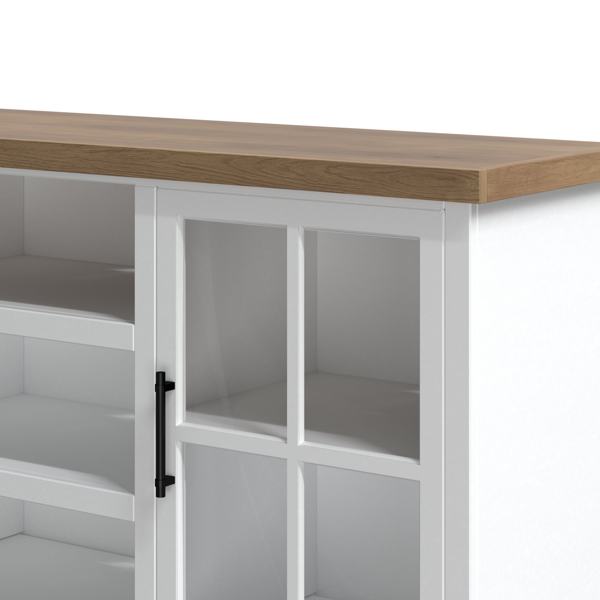 Hampton - TV Stand Console For TVs Up To 80" - Jasmine Whitewash / Barnwood - Image 10