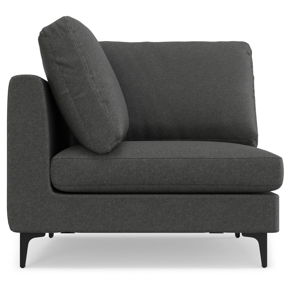 Ava - Mid Century Corner Sectional Sofa - Gray - Image 9