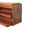 Buffalo - Hide Pull Out Shoe Storage Bench - Chestnut - Image 3