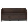 Connaught - Wide Entryway Storage Bench - Chestnut - Image 11