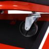 Mechanic Creeper, Z Creeper Seat 2 In 1 Low Profile With 6 Wheels Steel Vinyl - Red - Image 14