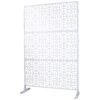 Outdoor & Indoor Metal Privacy Screen Freestanding Decorative Privacy Screen - White - Image 5