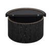 Coffee Table, Round Coffee Table, Modern Side Tables Accent End Table For Living Room, Apartment - Black - Image 16