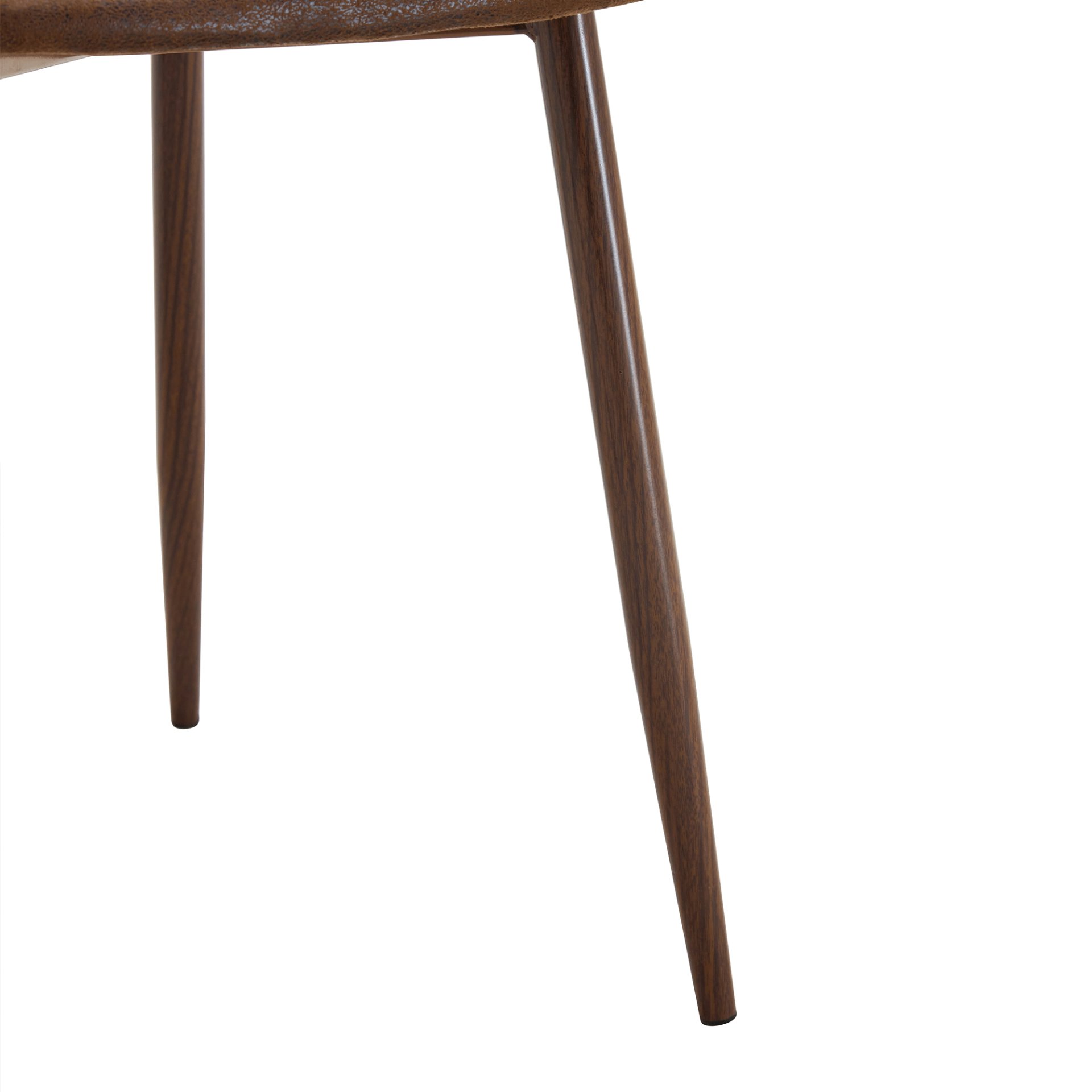 (Set of 4) Backrest AndTransfer Legs Chairs Adding A Touch Of Elegance To Minimalist And Scandinavian Style Homes - Walnut - Image 15