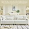 Teddy Velvet Sofa Soft & Comfortable - Beige - Image 2