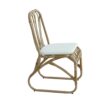 Outdoor Wicker Dining Chairs With Washable Cushion (Set of 2), Durable Rattan Chairs For Patio Color - Natural / Yellow - Image 6