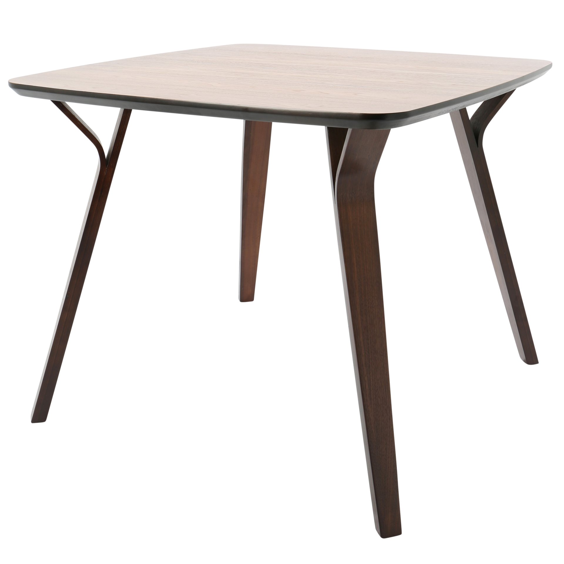 Folia - Mid-Century Modern Dinette Table - Walnut - Image 2