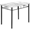 Dining Table Set, 5 Pieces Set, Small, Rectangular, Contemporary & Modern - White - Image 3