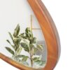 Asymmetrical Wall Mirror Wooden Framed Mirror Large Sized Dressing Mirror, For Living Room, Bedroom, Bathroom, Hallway Or Entry Way - Natural Wood - Image 8