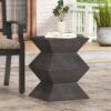 Outdoor Lightweight, Concrete Side Table - Copper - Image 2