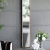 Full Length Mirror With AntiqueMetal Frame, Long Mirror For Hallway Living Room Bedroom Bathroom - Gold - Image 3
