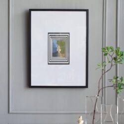 Modern Minimalist Wall Art With Roman Inspired Bust, Wall Decor For Living Room, Entryway, Bedroom - Multicolor
