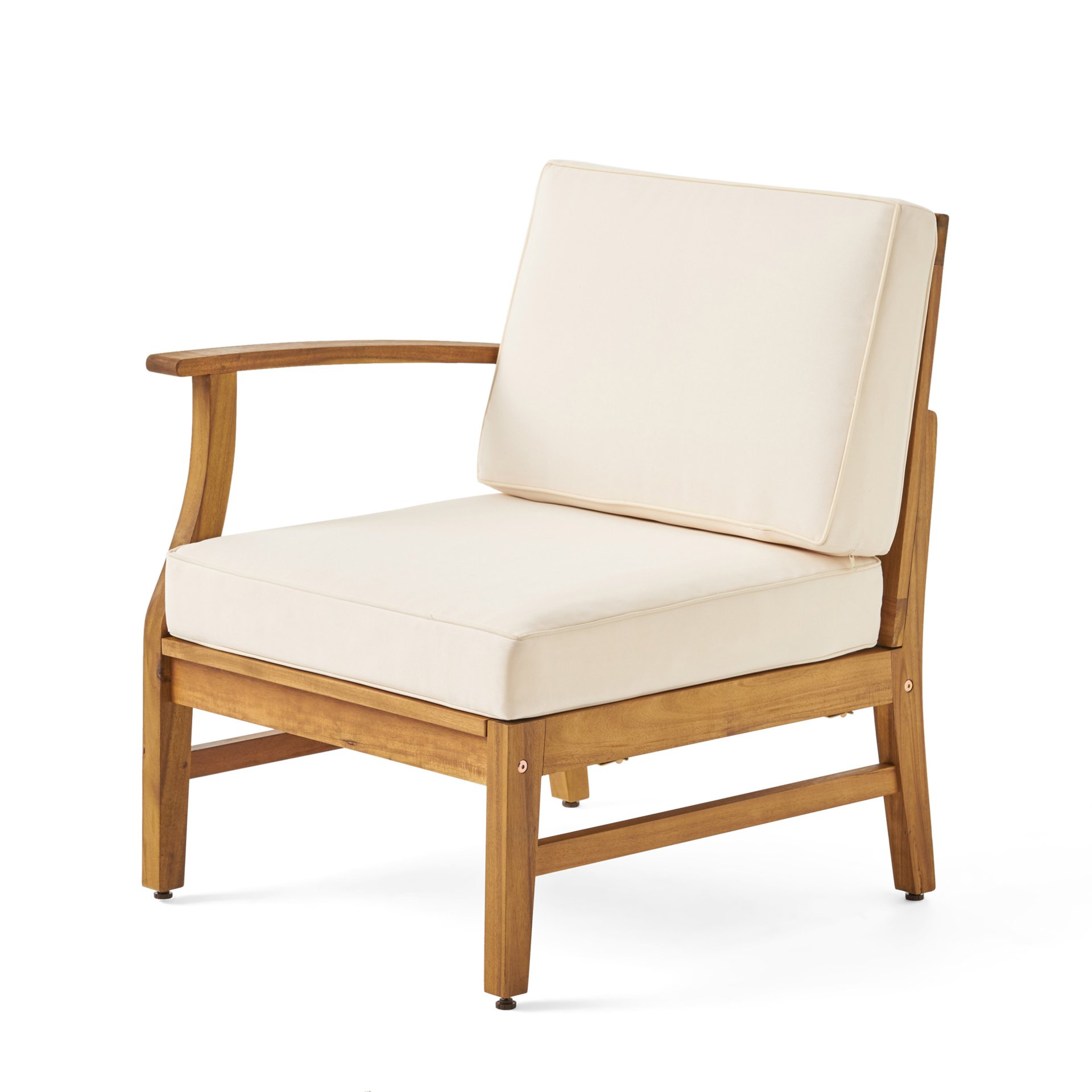 Perla - 5 Pieces Sofa Set - Cream - Image 6