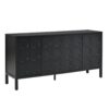 Stylish Storage Cabinet Sideboard With Unique Geometric Circle Door Design - Black - Image 11