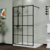 Shower Screen Walk In Wet Room - Black - Image 2