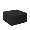 Modern Minimalist Ottoman Sofa Compressed Sectional Corduroy Couch Sleeper For Living Room Bedroom - Black - Image 5