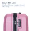 Stylish 3 Piece Luggage Sets With Tsa Lock And Spinner Wheels - Pink - Image 10