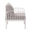 Outdoor Patio Club Chair, Modern Patio Furniture, Waterproof Thick Cushion Deep Seating For Porch, Balcony - White / Light Gray - Image 5
