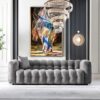 Eden - Modern Tufted Chesterfield Sofa - Gray - Image 4