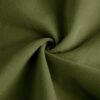 Modern Oversized Velvet 2 Seater Sofa With Ottoman And Round Bolster Armrests - Olive Green - Image 8