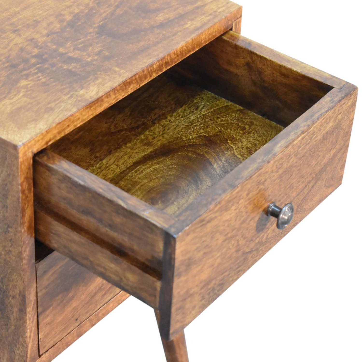 Mini 2 Drawer Nightstand - Chestnut - Image 6