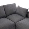 Sectional Sofa Modular Sofa U - Shaped Sofa Couch Sofa Bed L - Shaped Sofa With A Movable Ottoman And Two USB Ports For Living Room - Gray - Image 26