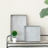 Decorative Galvanized Nesting Trays (Set of 3) - Gray - Image 11