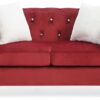 Stylish Loveseat For Modern Living - Burgundy - Image 6
