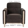 1 Seater Sofa For Living Room - Brown - Image 5