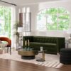 James - Modern Tuxedo Sofa - Olive Green - Image 12