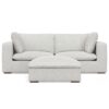 Jasmine - 2 Seater Sofa And Ottoman - Gray - Image 16
