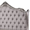Ariadne - Queen Velvet Bed - Antique Silver - Image 2