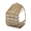 Malia - Outdoor / Indoor Wicker Hanging Chair With Cushion - Brown / Beige - Image 6