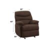 Arcadia - Micro Motion Glider Recliner - Chocolate - Image 6