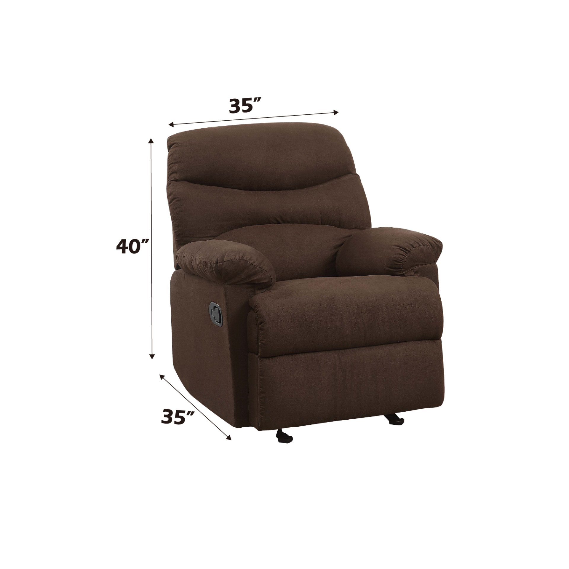 Arcadia - Micro Motion Glider Recliner - Chocolate - Image 6
