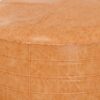 Brody - Round Coffee Table Pouf - Distressed Brown - Image 5