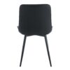 Ergonomic Extended Seat Cushion Dining Chair (Set of 4) With Integral Metal Leg Structure - Black - Image 14