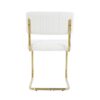 Modern Light Luxury Dining Chair (Set of 4) With MetalLegs And Bow Design - White - Image 13