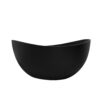 63" Freestanding Solid Surface Soaking Bathtub For Bathroom - Black - Image 5