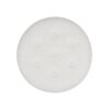 Yolanda - Round Upholstered Accent Ottoman - Alabaster Off White - Image 2