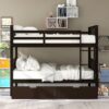 Full Over Full Bunk Bed With Drawers And Ladder For Bedroom - Espresso - Image 8